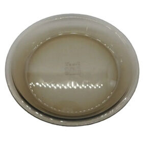 Pyrex-Corningware Amber Brown Pie Plate,  9in